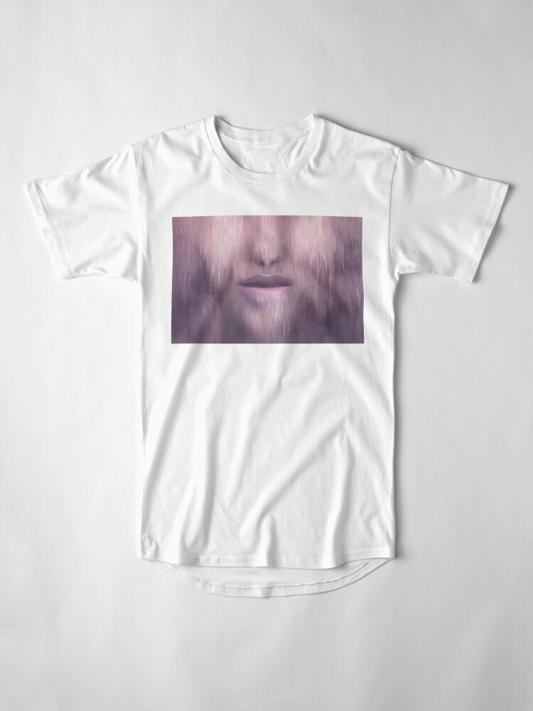 Alternate view of “Succumb” (tears, sadness, giving up) painting - “Smile” Fine Art series Long T-Shirt