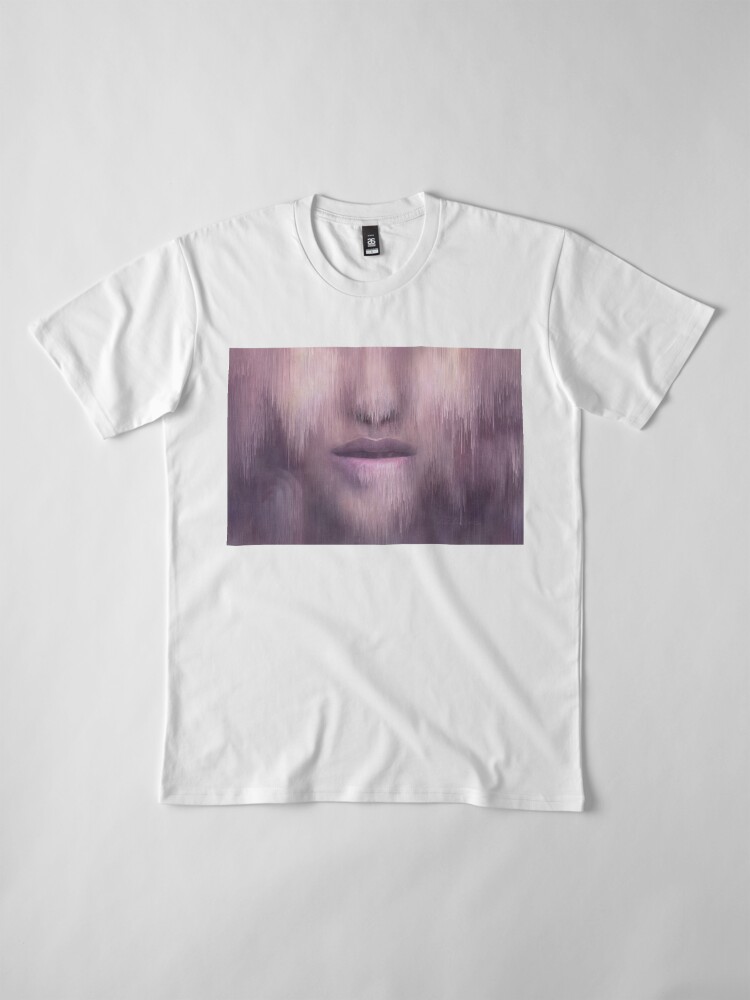 Alternate view of “Succumb” (tears, sadness, giving up) painting - “Smile” Fine Art series Premium T-Shirt