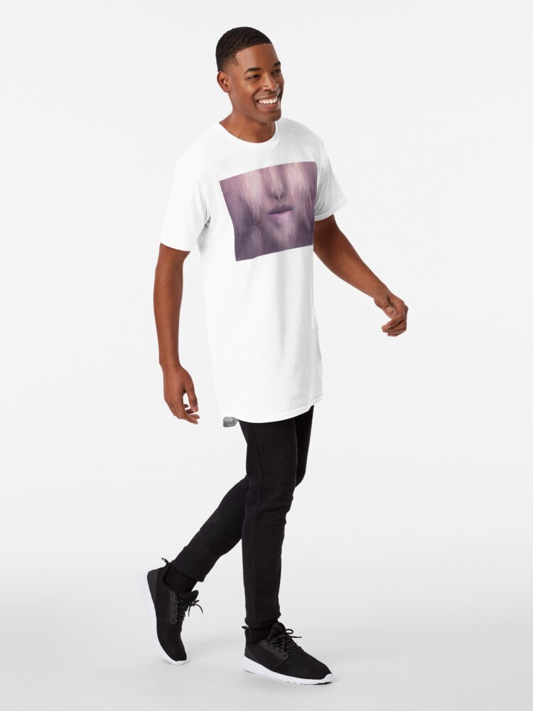 Alternate view of “Succumb” (tears, sadness, giving up) painting - “Smile” Fine Art series Long T-Shirt