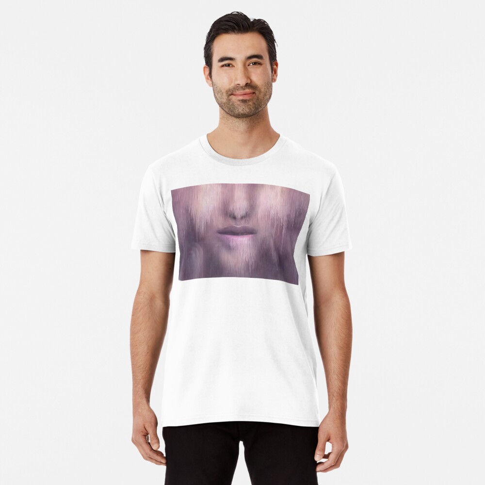 “Succumb” (tears, sadness, giving up) painting - “Smile” Fine Art series Premium T-Shirt