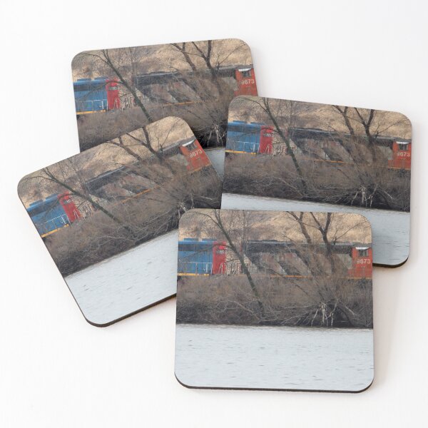 Item preview, Train by River in Late Fall designed and sold by Susie Kramer.