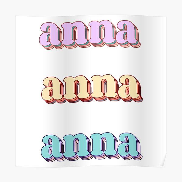 anna-word-art-poster-for-sale-by-arexus-redbubble