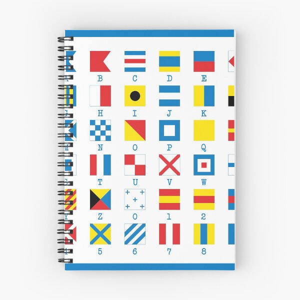 Item preview, Nautical Flags Maritime Signals Alphabet designed and sold by WittyBetty.