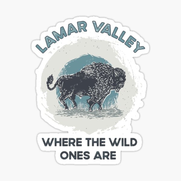 Item preview, Lamar Valley - Where The Wild Ones Are designed and sold by HappySchnapper.
