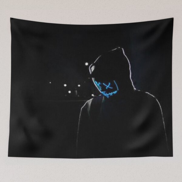 Item preview, Anonymous Blacked out Blue LED Mask designed and sold by NRober5.