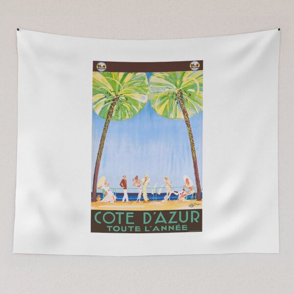 Item preview, 1930 FRANCE Cote D'Azur All Year PLM Travel Poster designed and sold by retrographics.