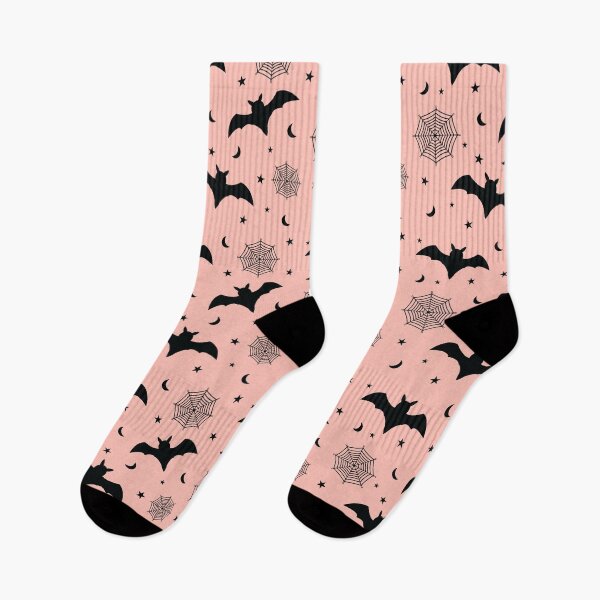 Item preview, Happy Halloween Cute Pink pattern with flying bats and spiderweb Cute Halloween Pattern designed and sold by UniqueMw.