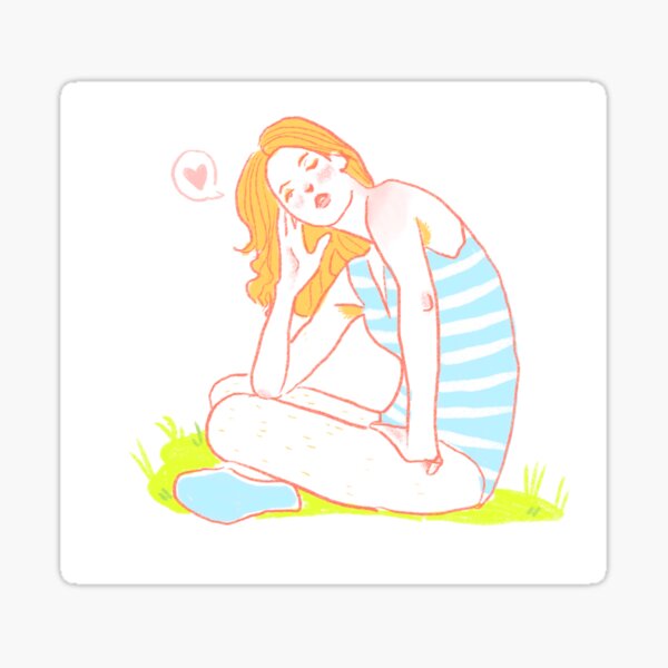 Pastel Woman Sticker