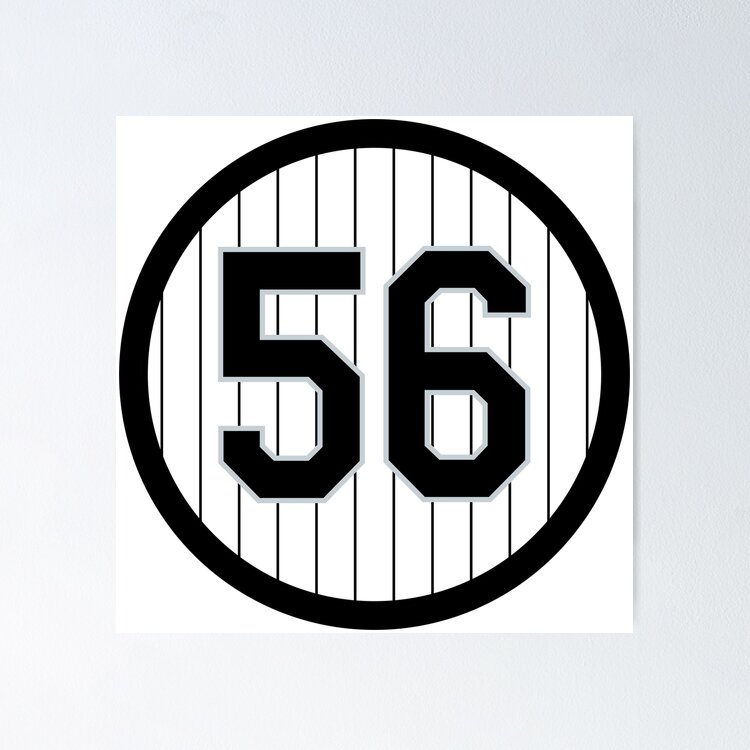 Mark Buehrle #56 Jersey Number Sticker