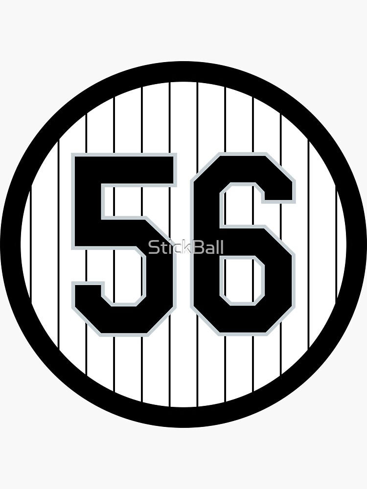 Mark Buehrle #56 Jersey Number Sticker