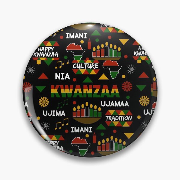 Item preview, Happy Kwanzaa Celebration Pattern designed and sold by blackartmatters.