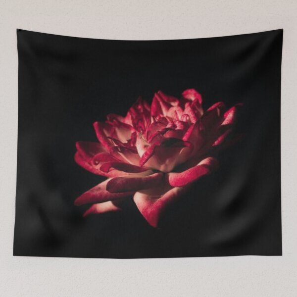 Item preview, Pink Flower Against Black Background designed and sold by NRober5.