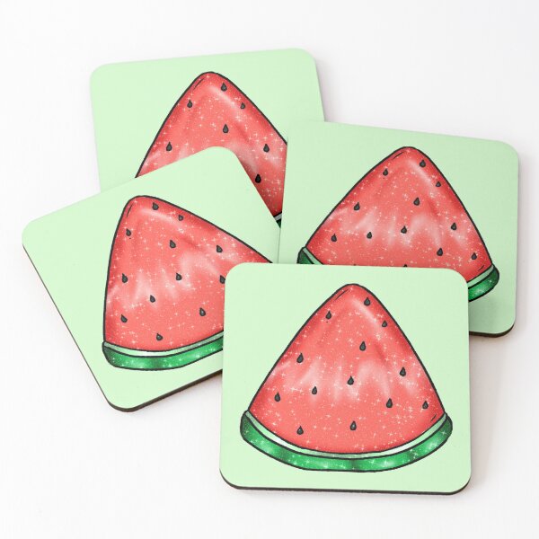 Item preview, Red Cute Watermelon Pattern Watercolor designed and sold by Jolly-Yosei.