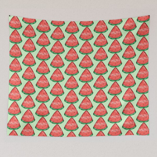 Item preview, Red Cute Watermelon Pattern Watercolor designed and sold by Jolly-Yosei.