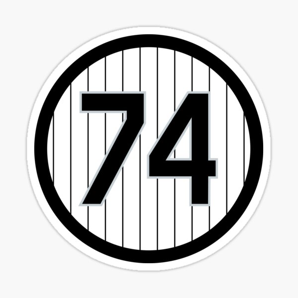 Eloy Jimenez #74 Jersey Number Sticker for Sale by StickBall