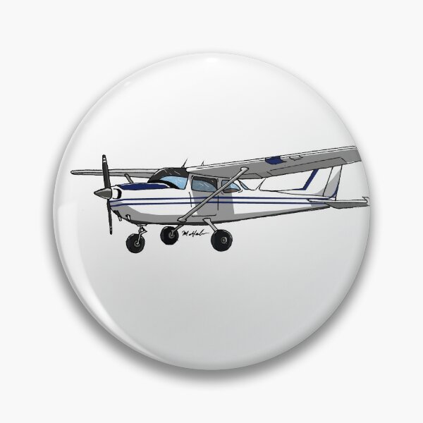 Artikelvorschau, Blau-weiße Cessna 172 entworfen und verkauft von Michael Garber.