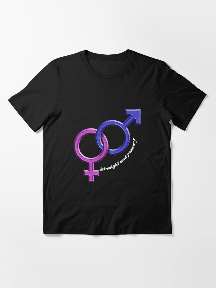 Straight Pride T Shirt For Sale By Tenchimuyo4ever Redbubble Pride Straight Heterosexual