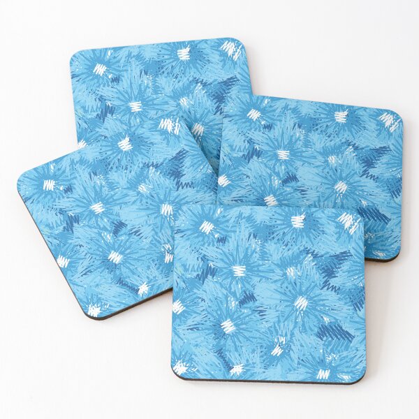 Item preview, Blue and White Squiggly Lines designed and sold by Eduardo Tavares.