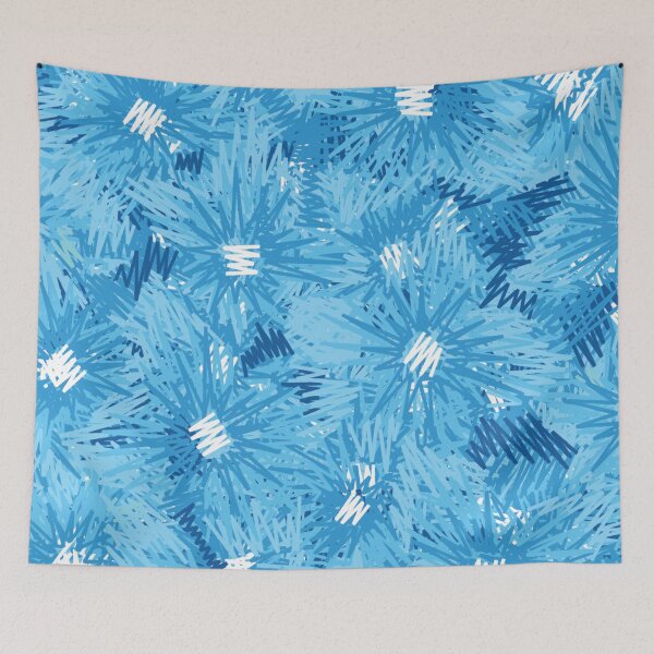 Item preview, Blue and White Squiggly Lines designed and sold by Eduardo Tavares.