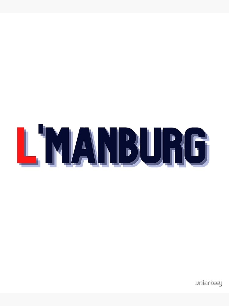 Tablier « L'MANBURG. », par uniartssy | Redbubble