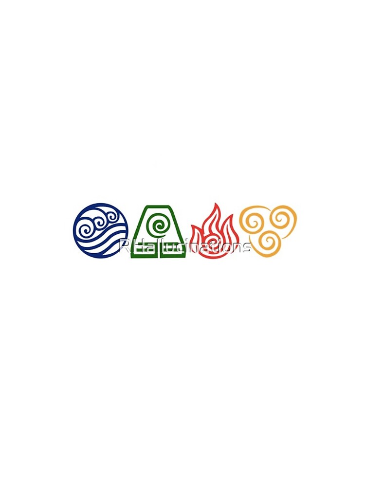 Thumbnail 4 of 4, iPhone Case, ATLA Bending Symbol Line Up designed and sold by RHallucinations.