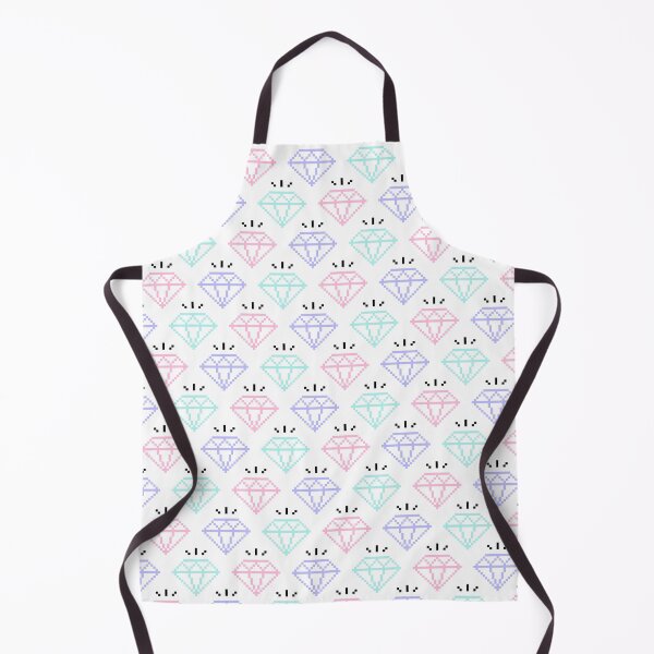 Item preview, 8-Bit Diamonds (White) designed and sold by scrims.