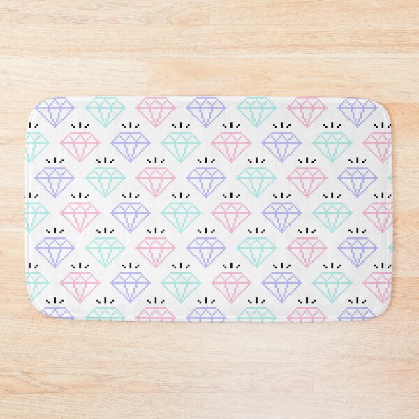 Item preview, 8-Bit Diamonds (White) designed and sold by scrims.