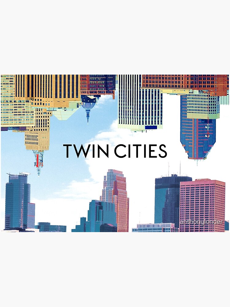 Twin Cities Minneapolis and Saint Paul Minnesota Skyline by anthonylonder