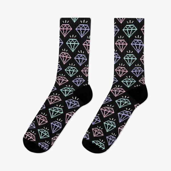Item preview, 8-Bit Diamonds (Black) designed and sold by scrims.