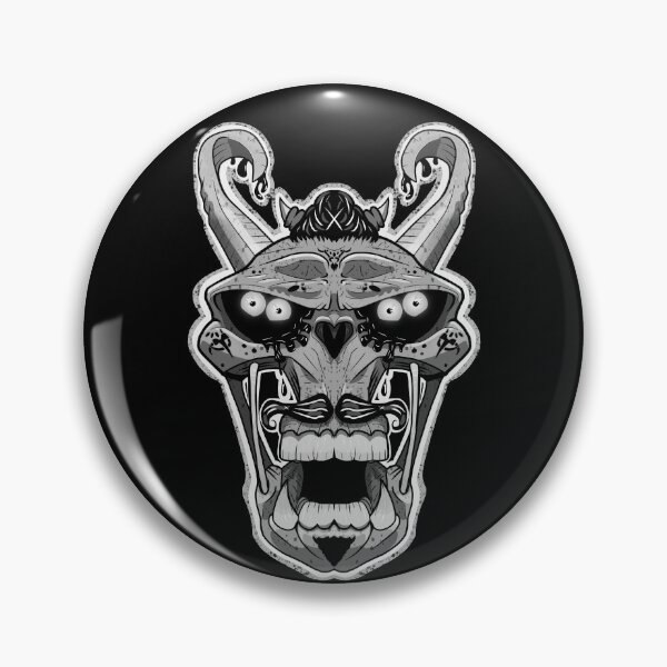 Artikelvorschau, 4 AUGIGER VOODOO-SCHÄDEL - Schwarz / Weiß entworfen und verkauft von HeadHeavyDesign.