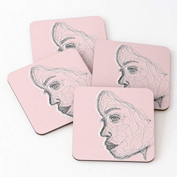 Item preview, Scribble Art - Female Side Profile designed and sold by MONTEMO.