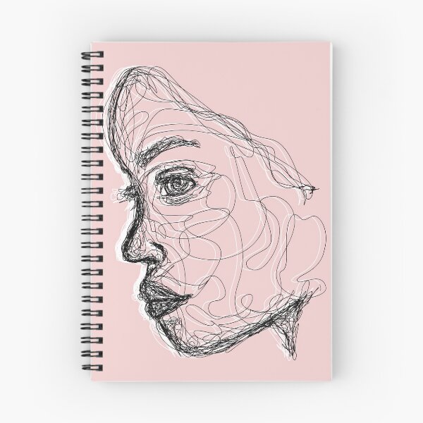 Item preview, Scribble Art - Female Side Profile designed and sold by MONTEMO.