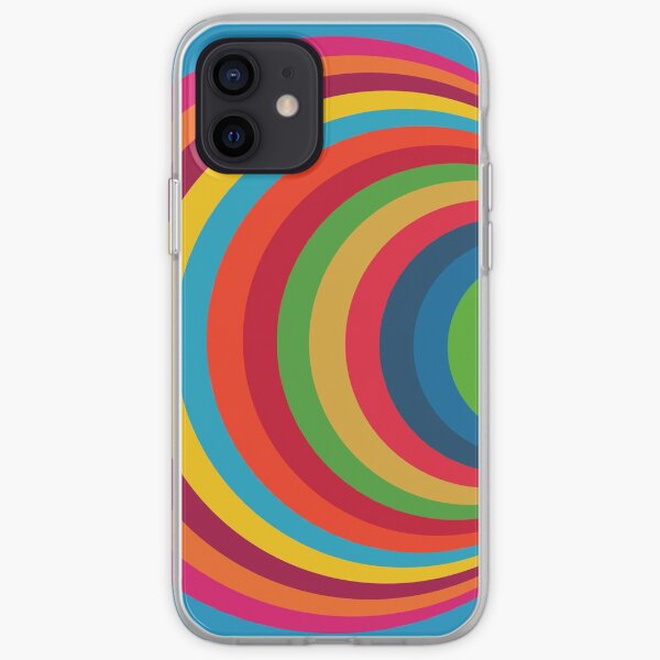 Diseño de círculo colorido - dos Funda blanda para iPhone