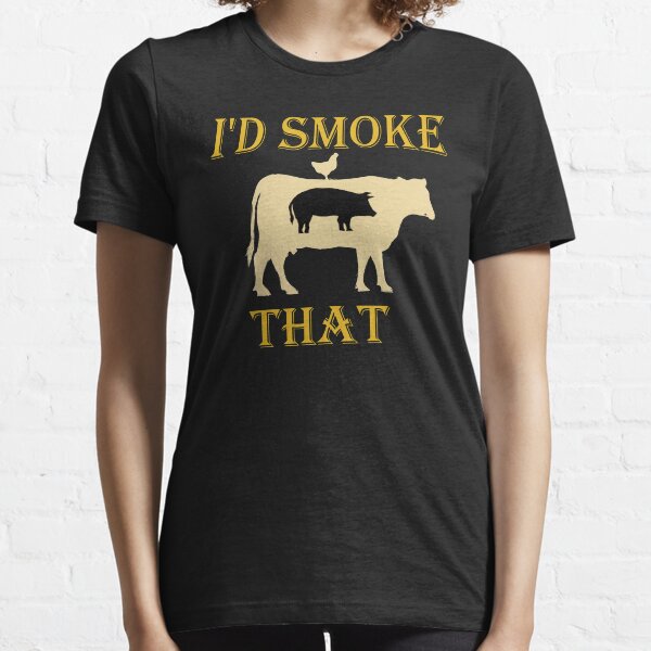 Fumaría esa vaca Grill BBQ BBQ Smoker Grilling Camiseta esencial