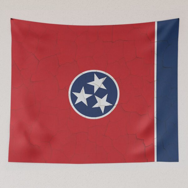 Item preview, Tennessee Flag Grunge Wall  designed and sold by TRowanDesign.