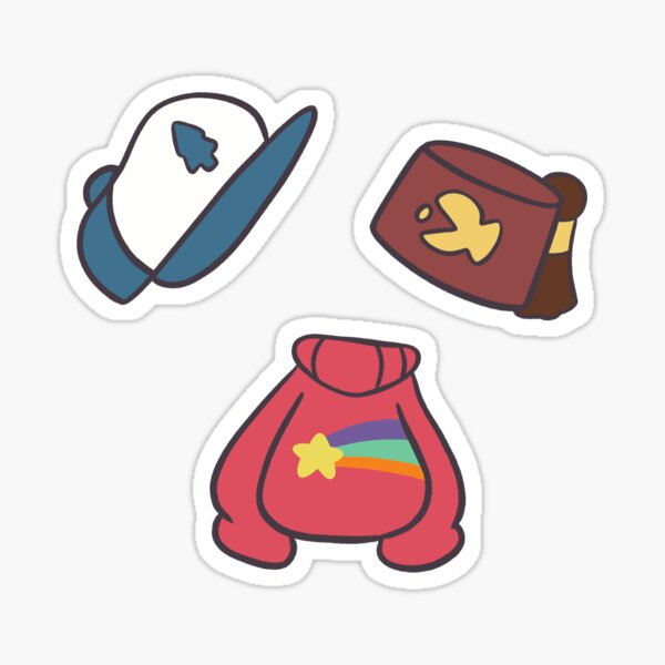 Dipper Mabel and Stan set Sticker