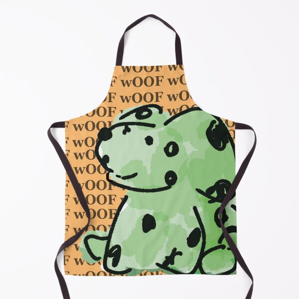 Item preview, Cheerful Green Zombie Dog designed and sold by DustBunnyArt.