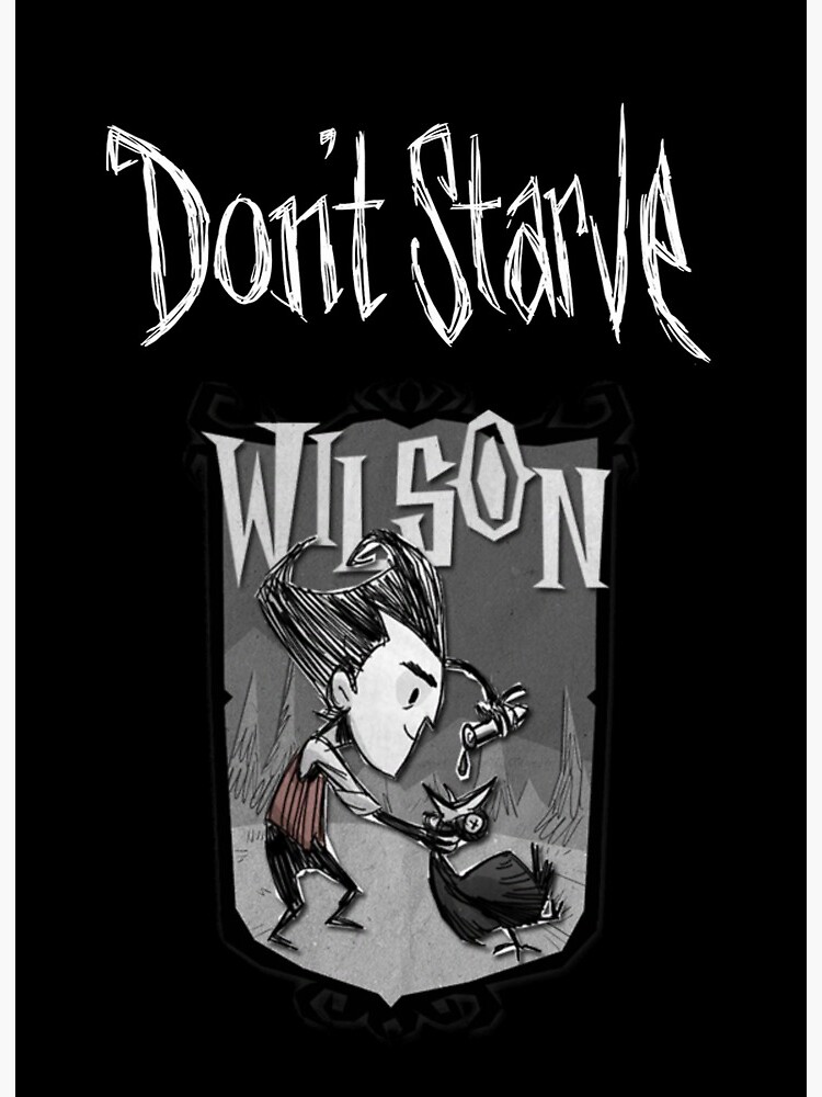 Don T Starve Wilson Fan Art Art Board Print By Ulitau Redbubble