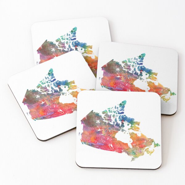Item preview, Canada Map Watercolor by Zouzounio Art designed and sold by zouzounioart.