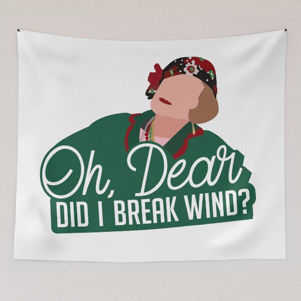 Item preview, Aunt Bethany "Did I Break Wind?" Hydro Sticker | Funny Christmas Decal | Vacation Character designed and sold by SLAG-Creative.