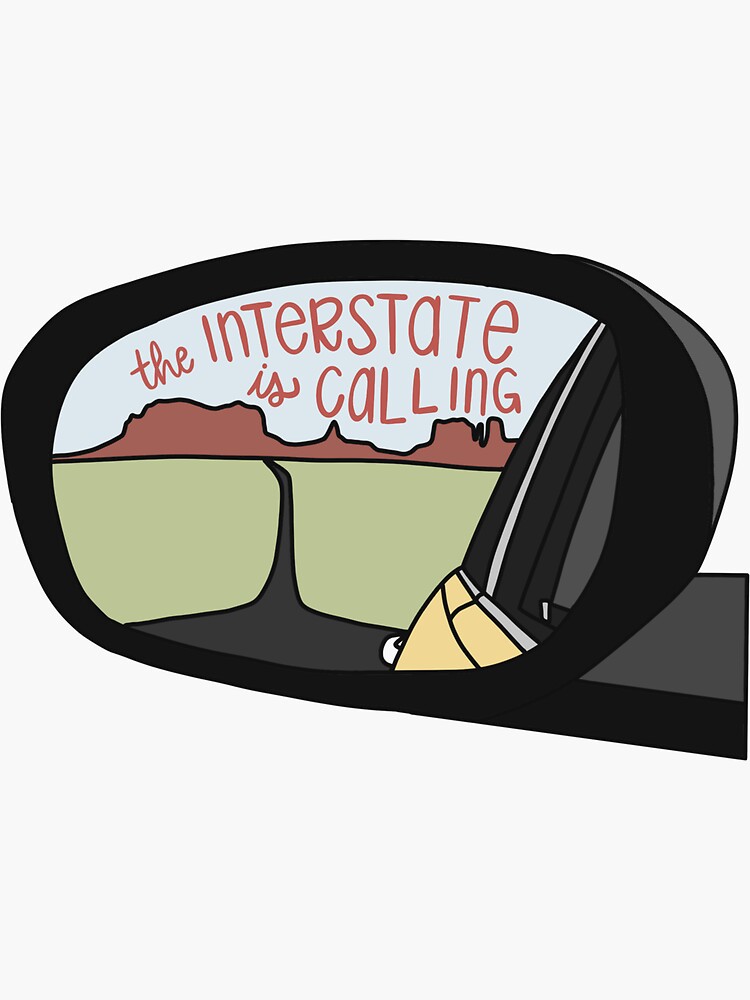 Thumbnail 3 of 3, Sticker, The Interstate is Calling designed and sold by riley17.