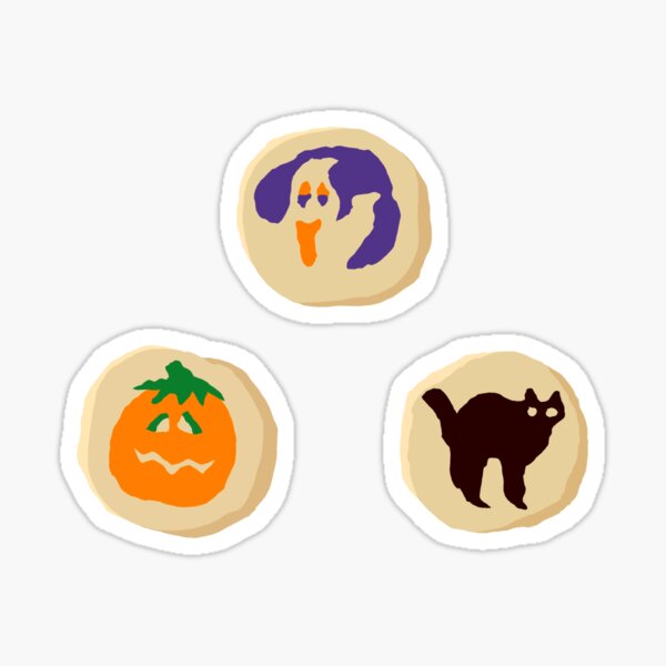 "Pillsbury Halloween Cookies" Sticker for Sale by Makieroon | Redbubble
