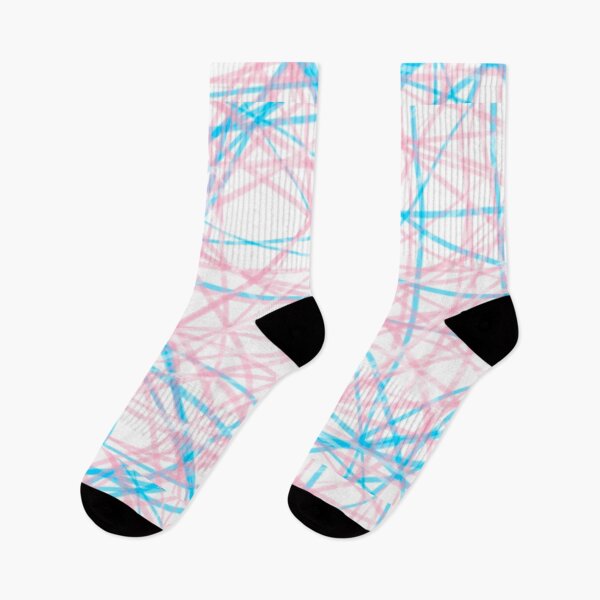 Item preview, Pastel Pink and Blue Line Abstract designed and sold by PumpkinTown.