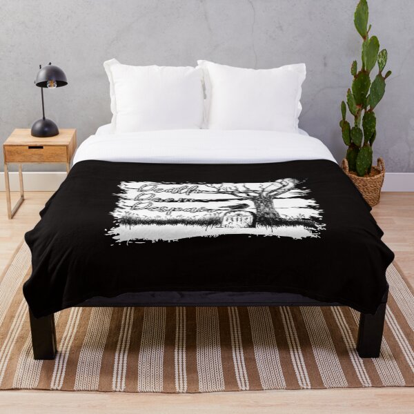 Death, Doom, Despair Throw Blanket