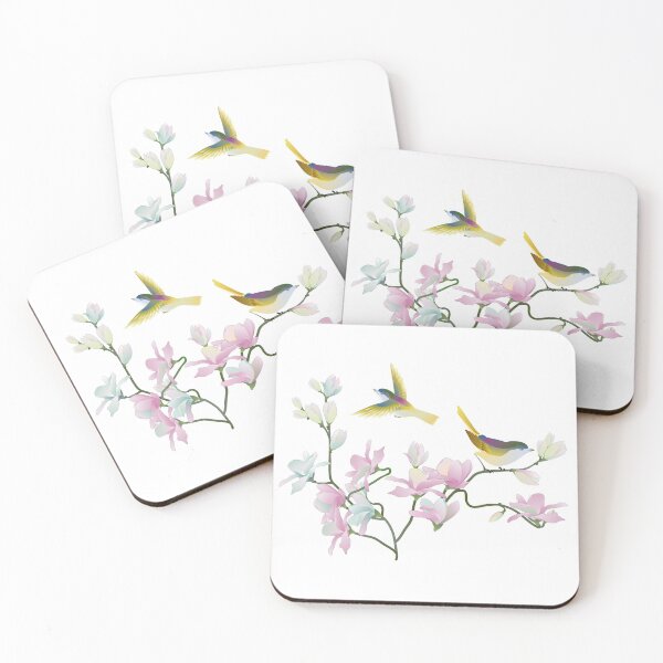 Aperçu de l'œuvre Oiseaux Cherry Blossom créée et vendue par Funny-Vintage.