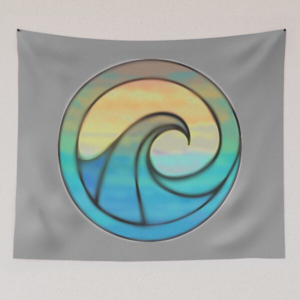 Item preview, Wave Swirl with Sunset Background designed and sold by NWCC.