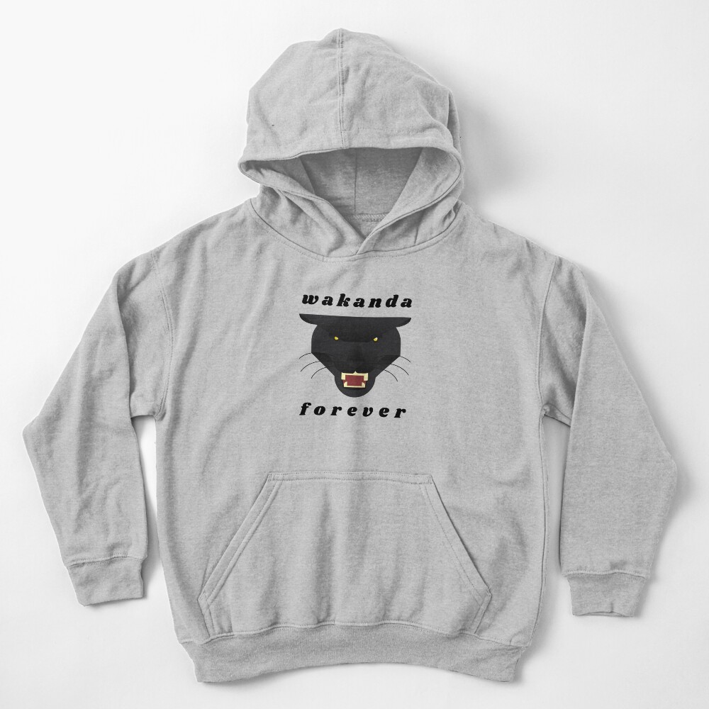 Wakanda forever t-shirt stickers decals Black panther t-shirt stickers decals Kids Pullover Hoodie