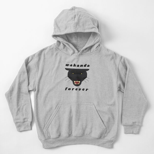 Wakanda forever t-shirt stickers decals Black panther t-shirt stickers decals Kids Pullover Hoodie