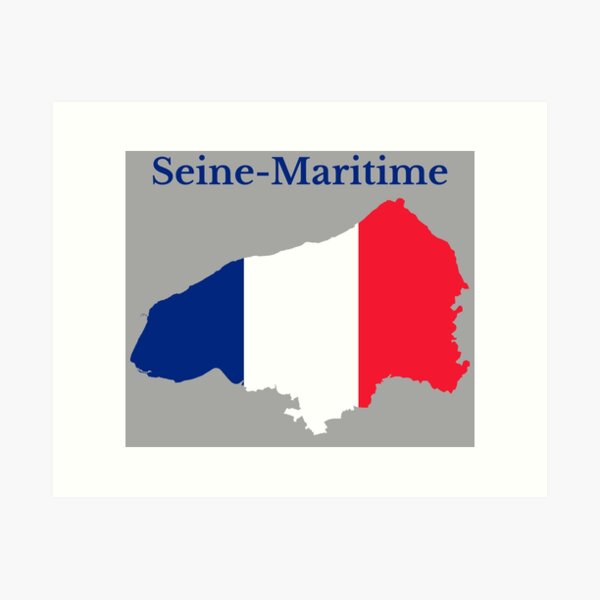 Item preview, Seine-Maritime Map, France, French Department designed and sold by Marwa Sharafeldin.