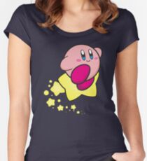 Ride on Kirby Women's Fitted Scoop T-Shirt